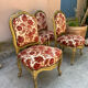 Ensemble de 4 chaises louis xv