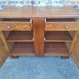 Art Deco buffet wooden tray, antique china cabinet