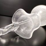 Murano Glass Pitcher Vase with White and Transparent Canes, Italy