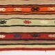142x231Cm Multicolor Vintage Kilim Rug, Handmade Wool Rug