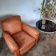 Old leather club chair 1940-1950