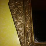 Art Deco gilded wood mirror - 60x35cm