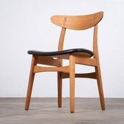 Oak Dining Chair attributed to Hans J. Wegner for Carl Hansen & Son, Denmark, 1952