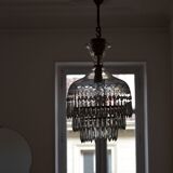 Vintage chandelier entirely made of crystal