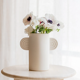 White amber ceramic vase - oustao