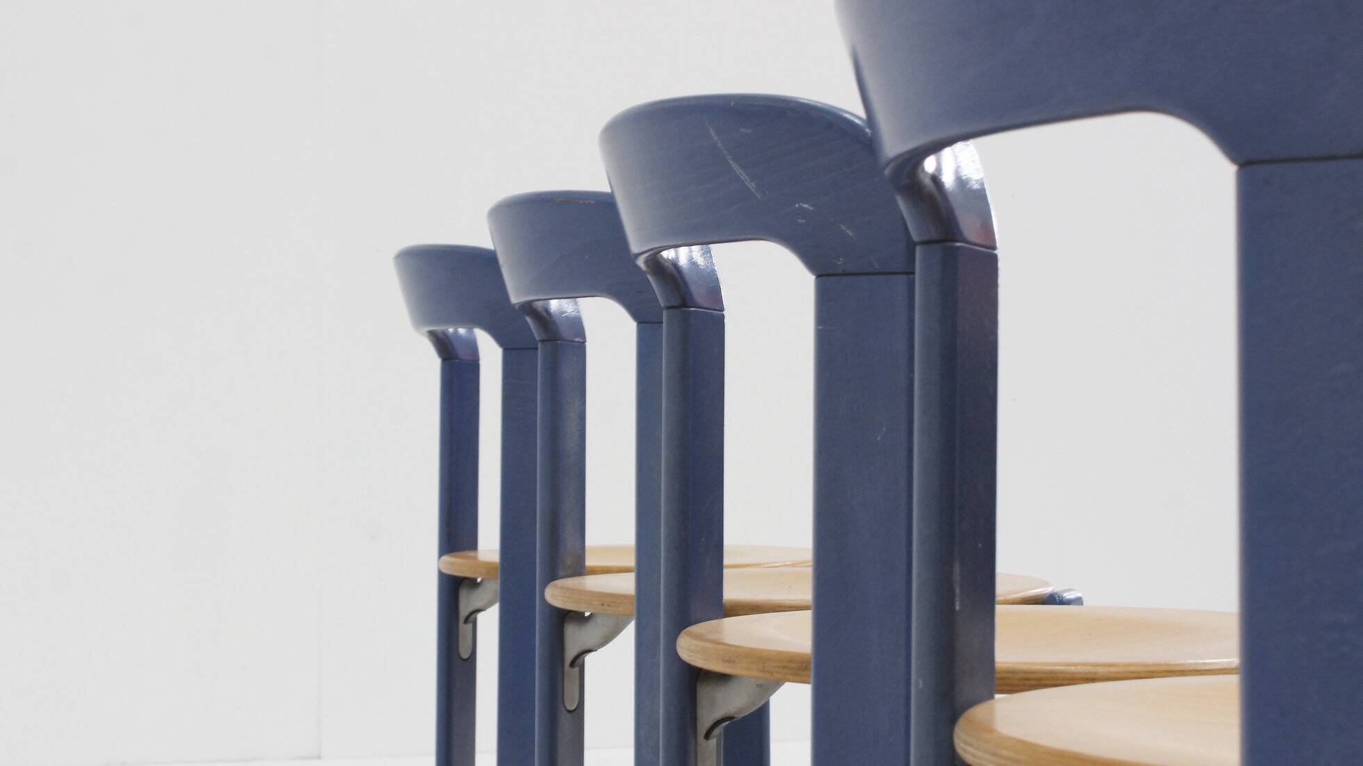 Vintage Bruno Rey dining chairs model 3300 set of 6