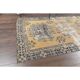 1970s Turkish Hand-Knotted Yellow Wool Runner Rug 111x341