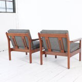 Set of two danish teak easy chairs (1960s)