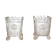 Paire de vases en verre début XXe