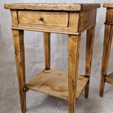 Paire de chevet en bois clair