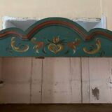Antique polychrome Alsatian kitchen cupboard