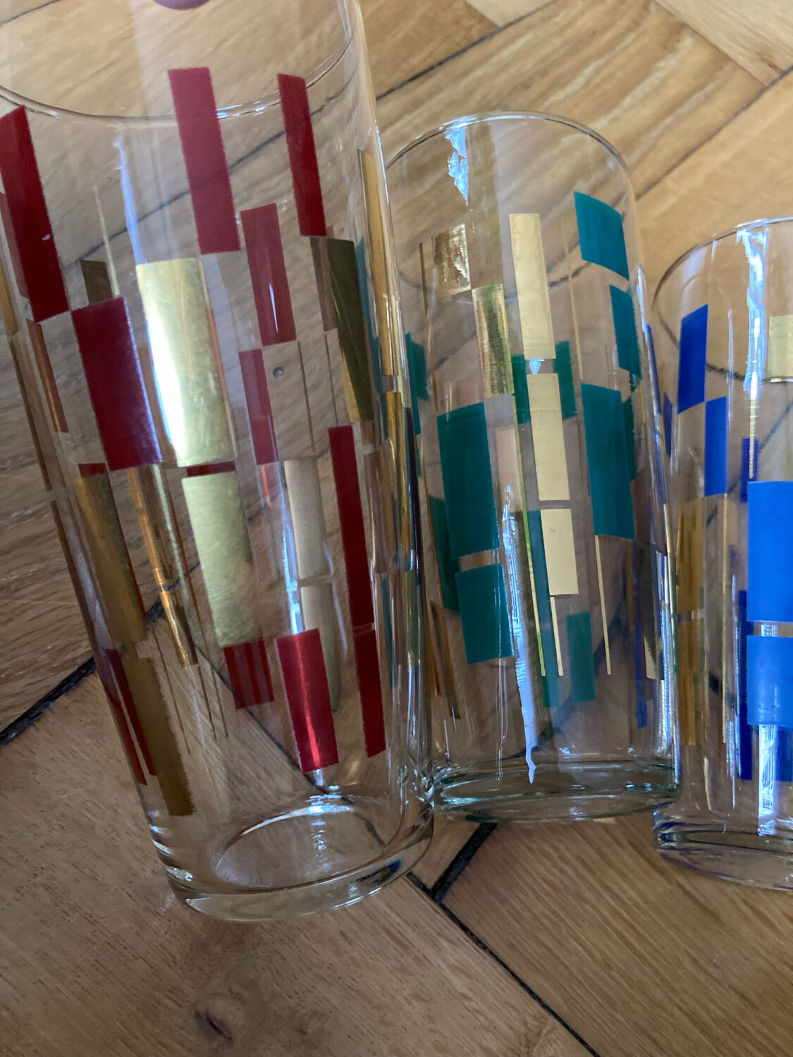 Verres à orangeade vintage 60s