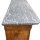 Louis Philippe secretary in walnut briar with marble top.