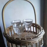 1950 rattan nomadic drink dessert
