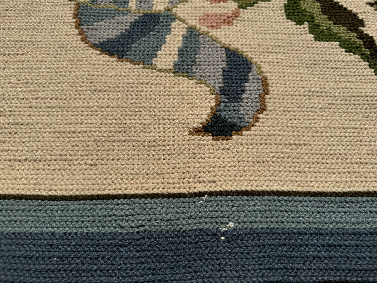 French carpet in petit point 374x320 cm