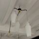 Suspension 3 globes en verre opalin