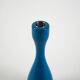 Blue candlestick, Danish design, 1970s, made in Denmark