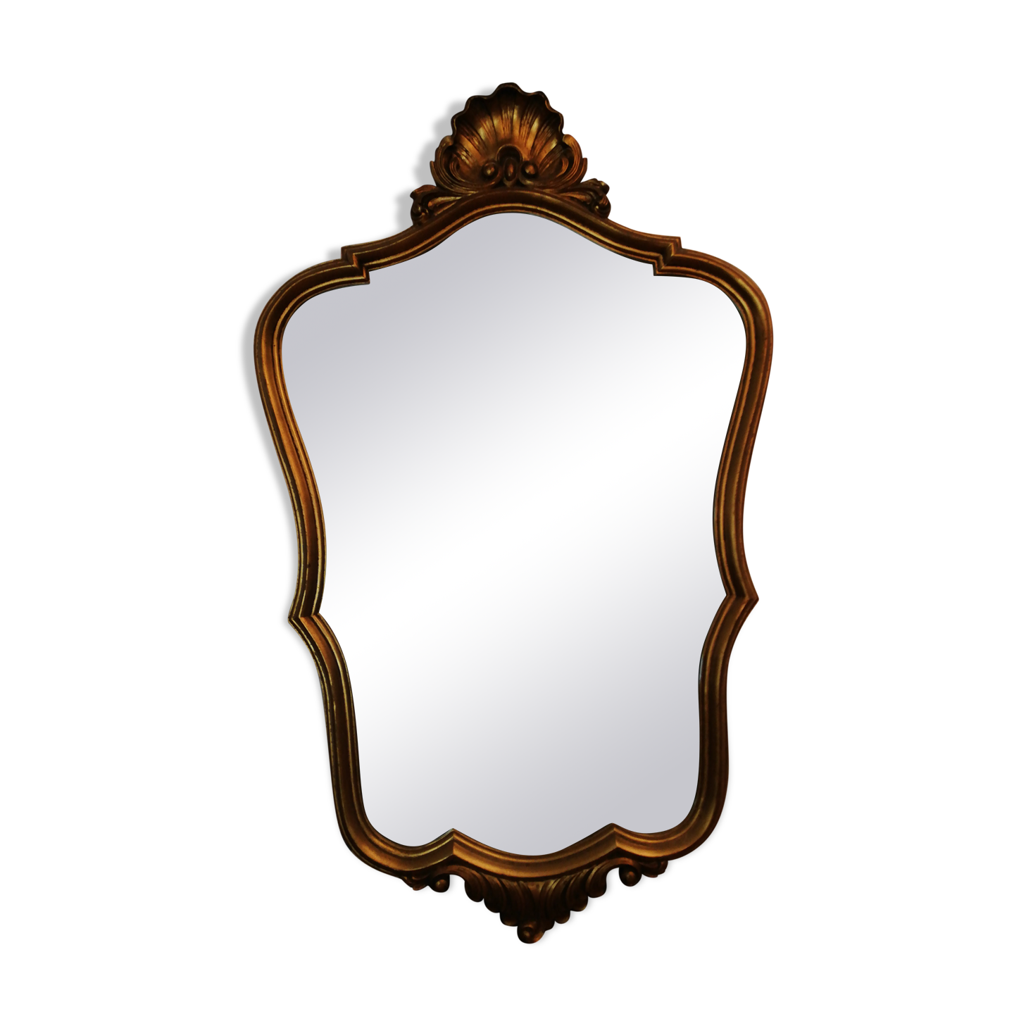 Miroir doré de style Louis XV 55x89cm