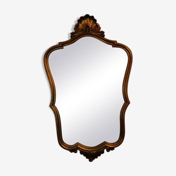 Miroir doré de style Louis XV 55x89cm