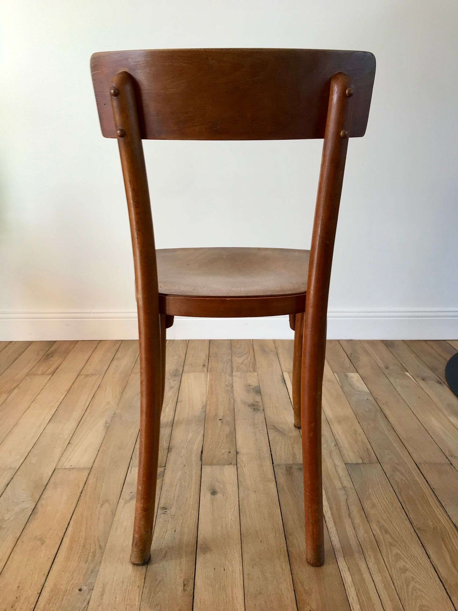 Thonet bistro chair in curved wood early twentieth century