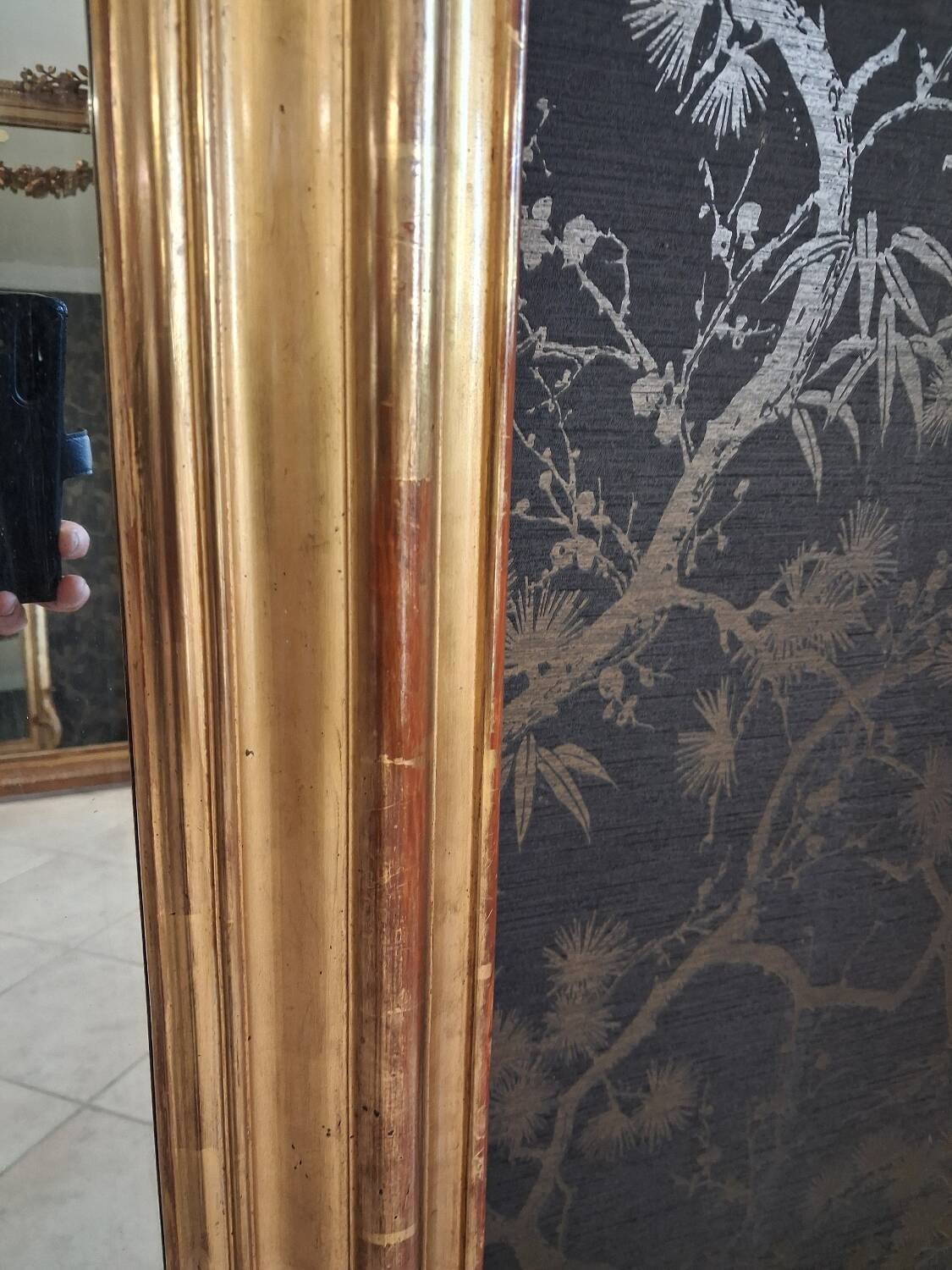 19th century Parecloses mirror 167 x 99