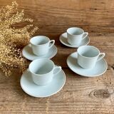 4 vintage porcelain cups