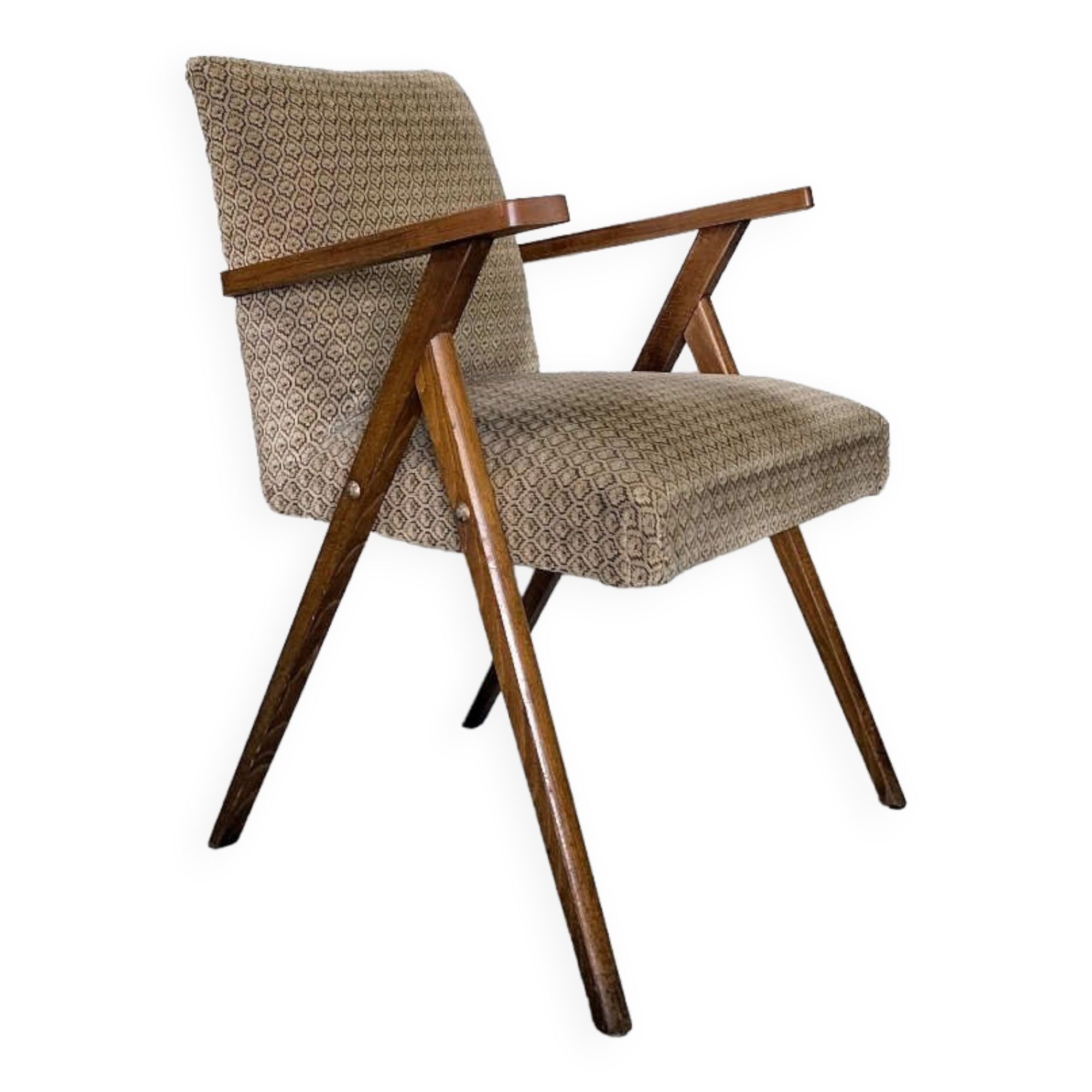 Vintage bridge armchair
