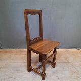 Chaise escabeau en bois massif