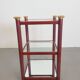 Table d'appoint Régence en laiton et verre miroir, années 1970