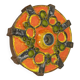 Cubic ceramic 31cm colorful "pop art" fat lava wall light element, germany, 1970