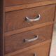 Vintage desk, children's wooden desk in art deco style, desk with drawers