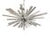 Murano Glass Oval Murano Glass Triedro Sputnik Chandelier
