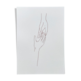 Art print "Hands" by Iosephine Prints - red