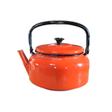 Orange enamelled kettle 60s/70s