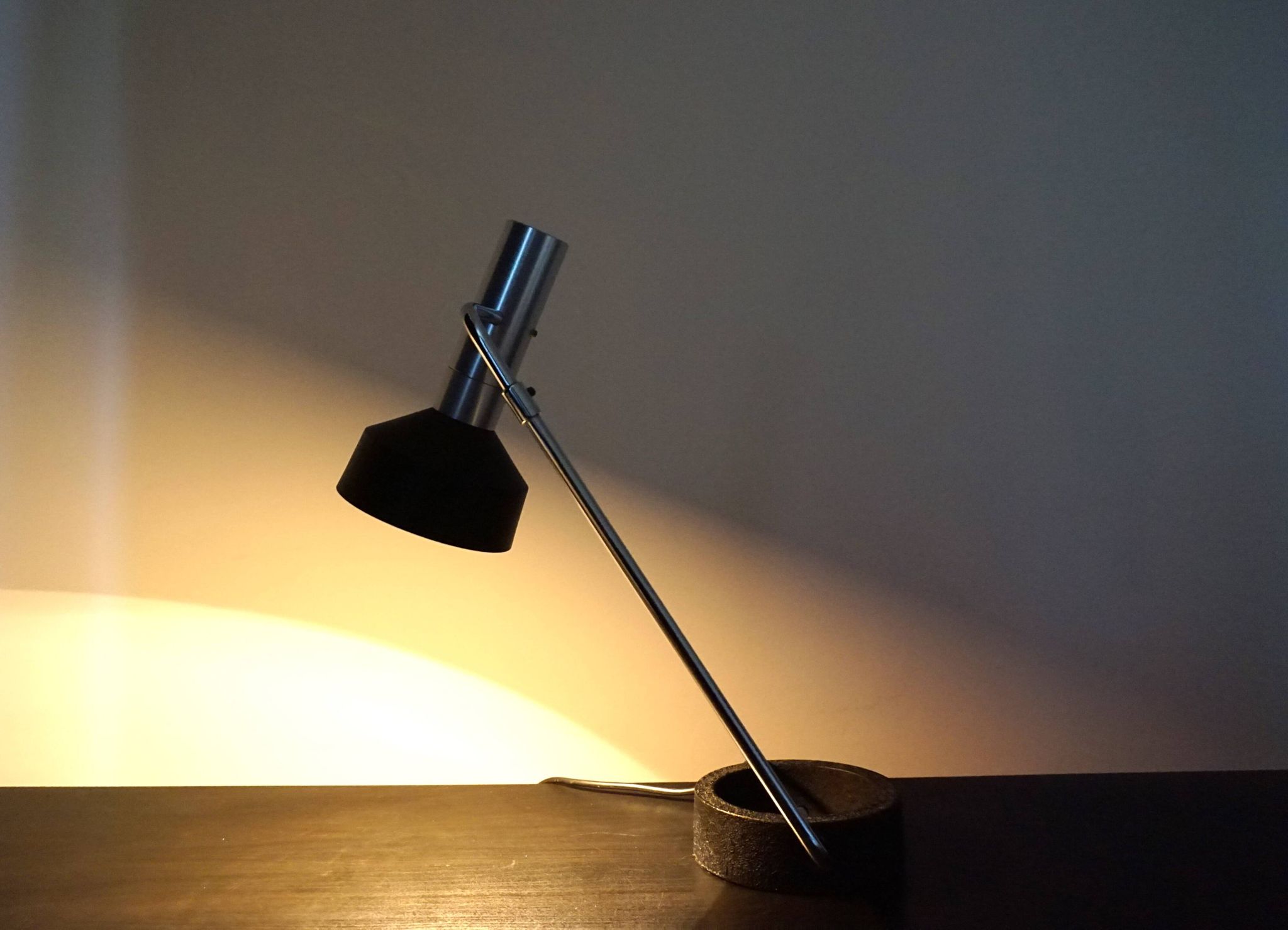 Baltensweiler Minilux table lamp by Rosemarie and Rico Baltensweiler, 1960