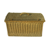 Old wicker trunk