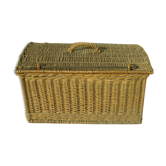 Old wicker trunk
