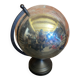 World Map Globe Earth Planet Chrome Metal + Black Design Stand