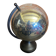 World Map Globe Earth Planet Chrome Metal + Black Design Stand