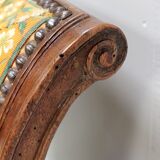 Walnut armchair, Louis XVI style, early nineteenth