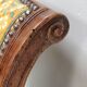 Walnut armchair, Louis XVI style, early nineteenth
