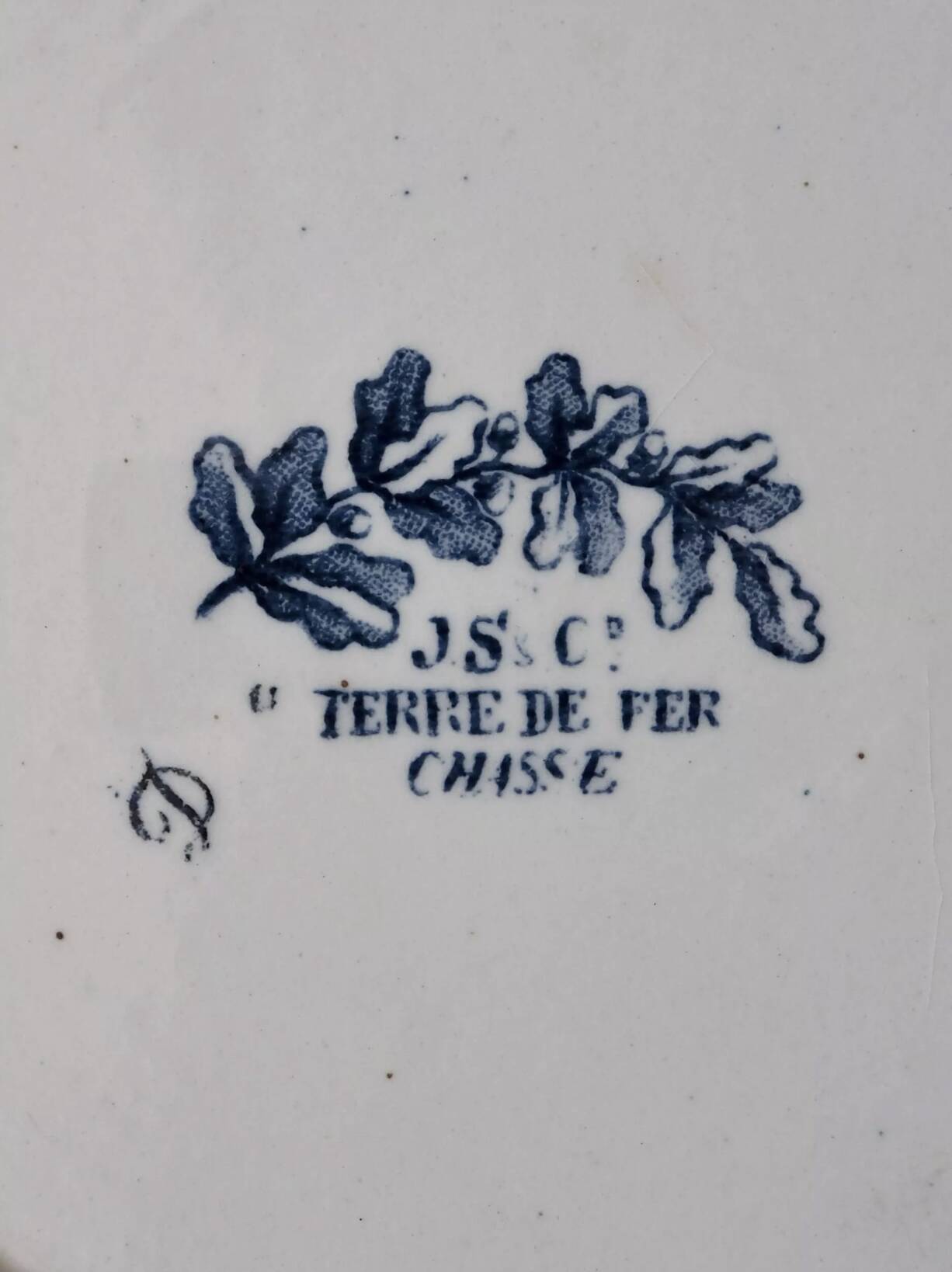 Pair of plates J.S. and Co. Terre de Fer "Hunt"