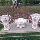 Porcelain vase and planter set