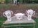 Porcelain vase and planter set