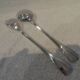 silver plated stew spoon and fork, Christofle Atlantide