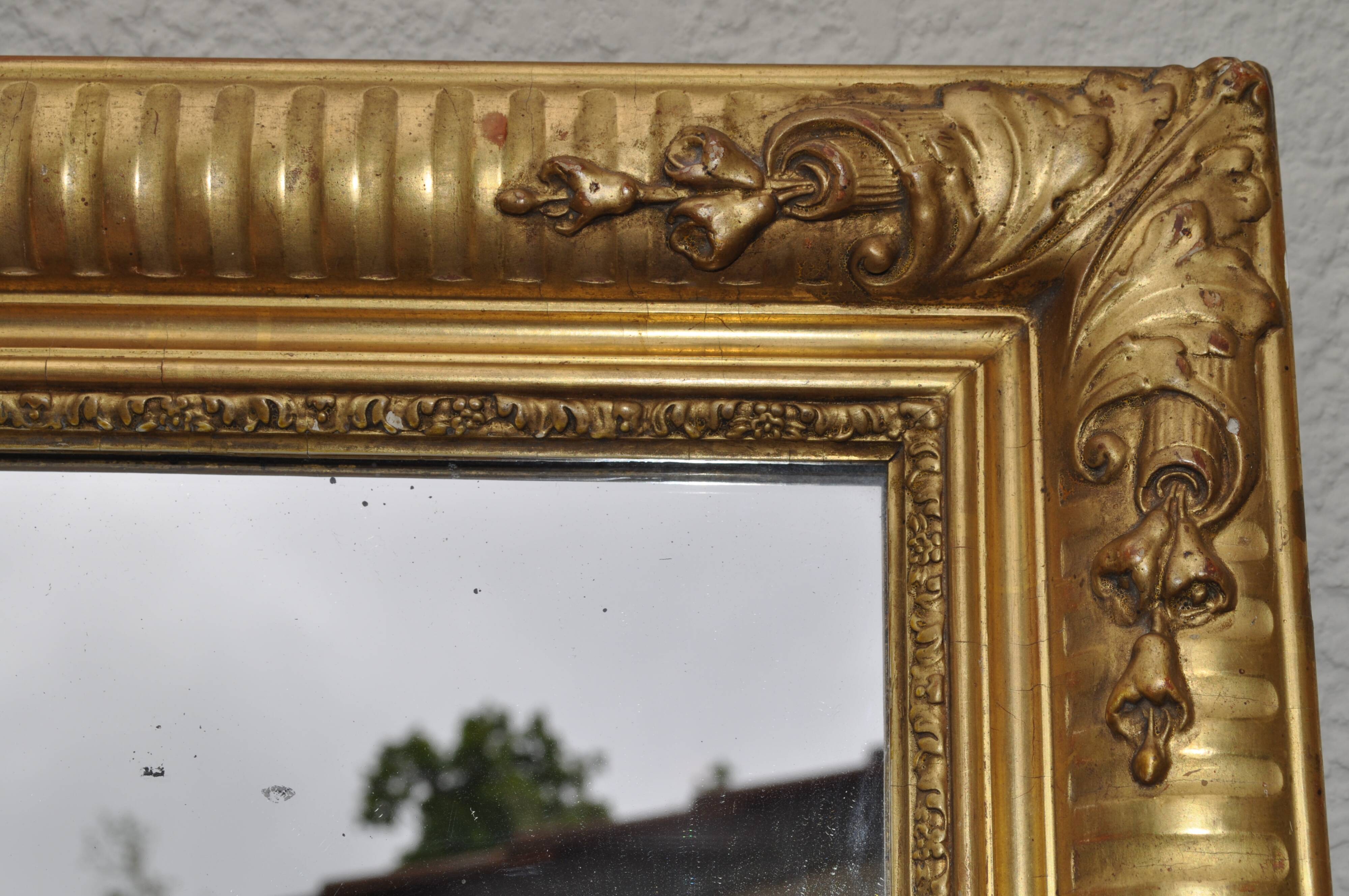 Golden mirror - 85x67cm