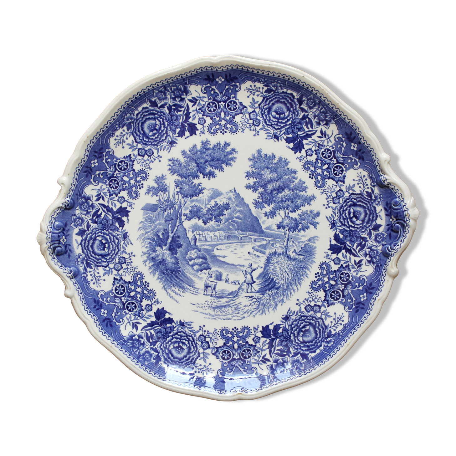 Round dish in earthenware "Burgenland" Villeroy and vintage Boch