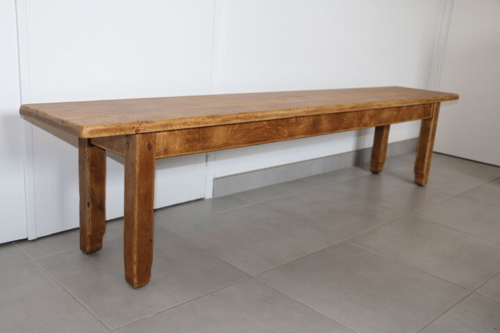 Bench solid light oak 2000mm