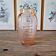 Art Deco style vase in salmon-colored glass