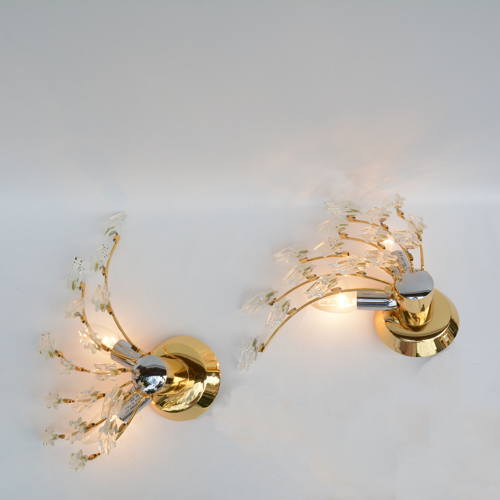 Pair of wall lamps by O. Torlasco Stilkronen, type SI30, Italy, 1970s